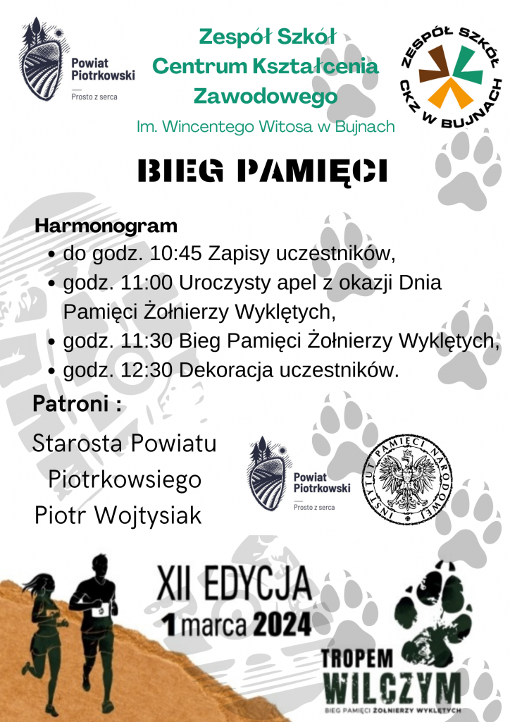 Plakat przygotowany przez organizatora wydarzenia