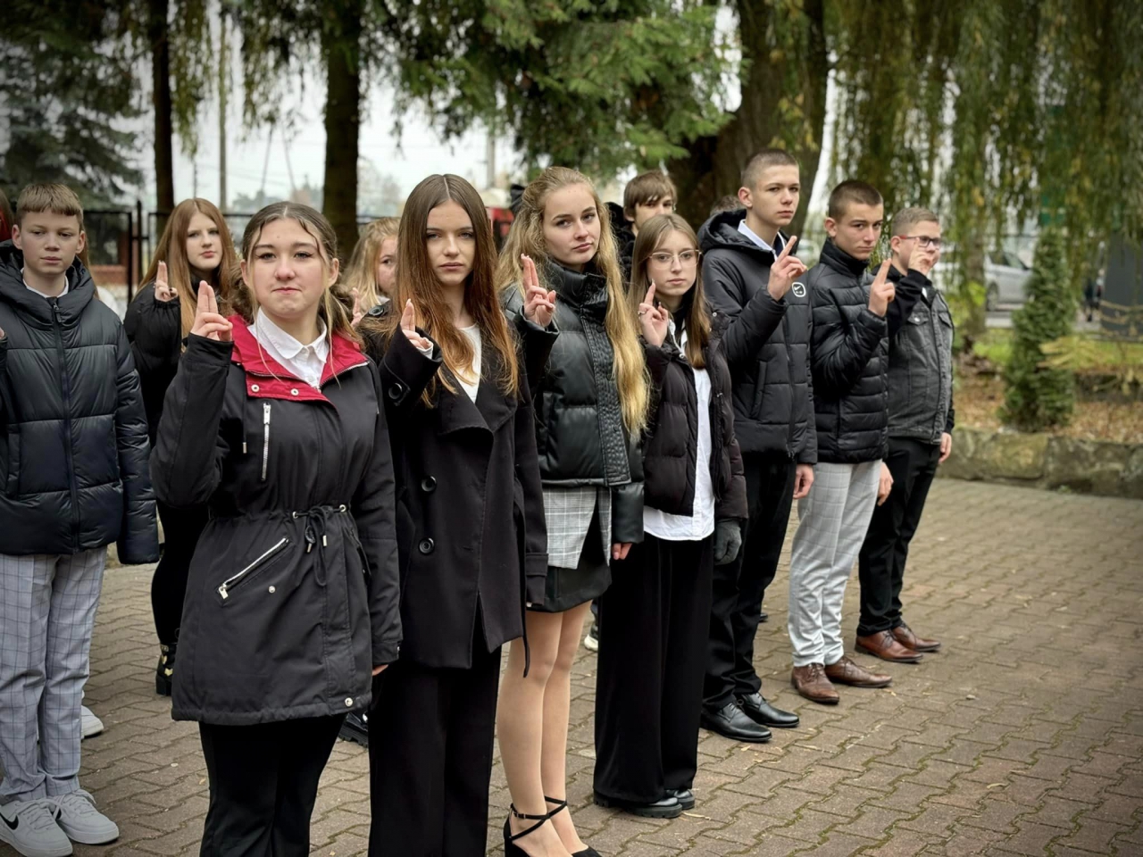 Ślubujący uczniowie