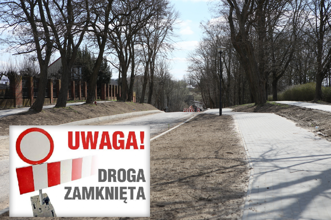 Zamknięcie drogi w Sulejowie