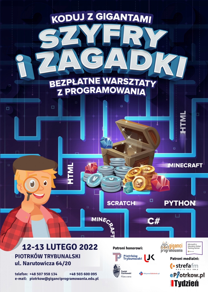 Infografika zawiera tytuł Szyfry i kody oraz informacje zawarte w tekście poniżej