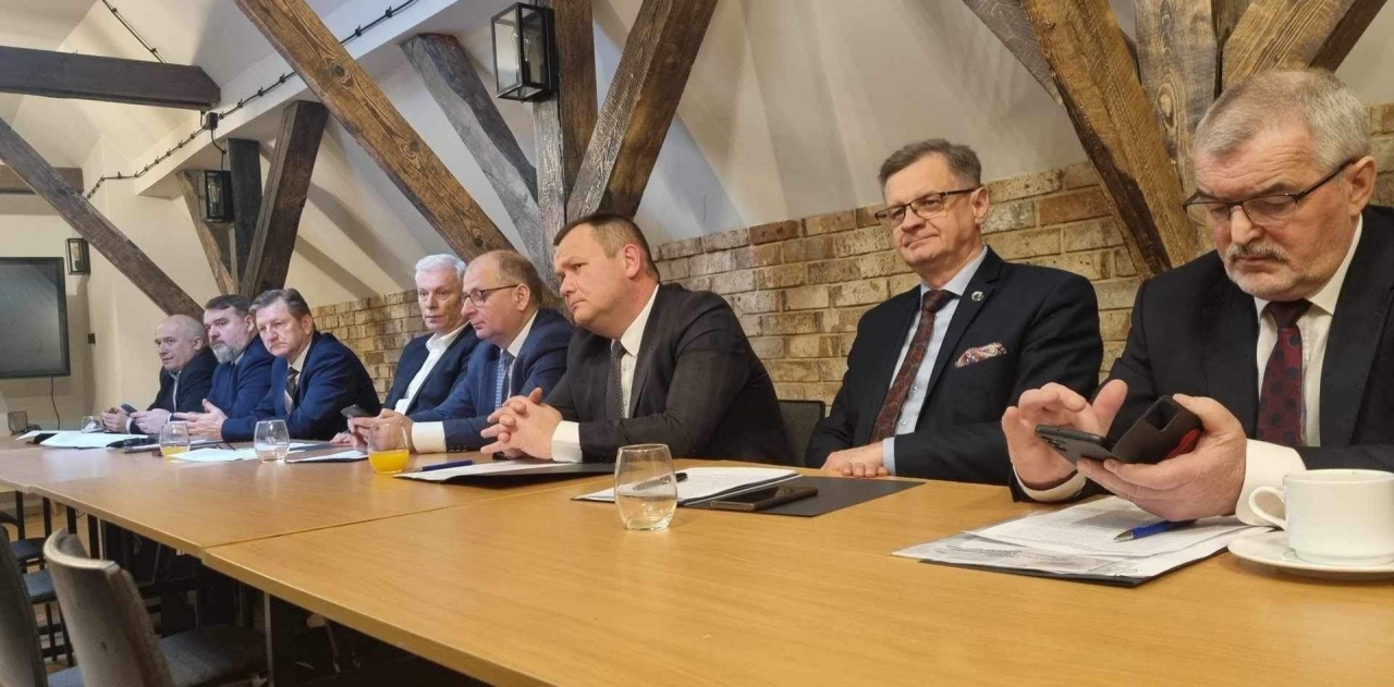 Wicestarosta podczas obrad konwentu