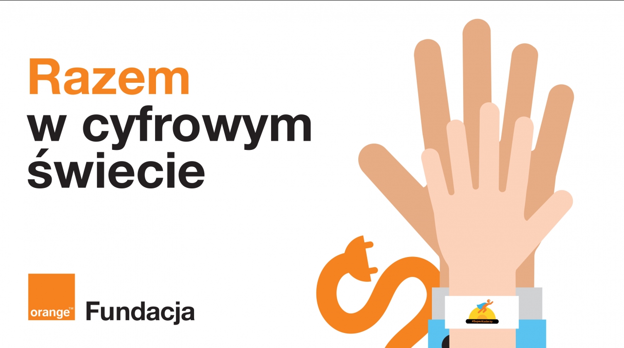 Grafika z informacją Razem w świecie cyfrowym