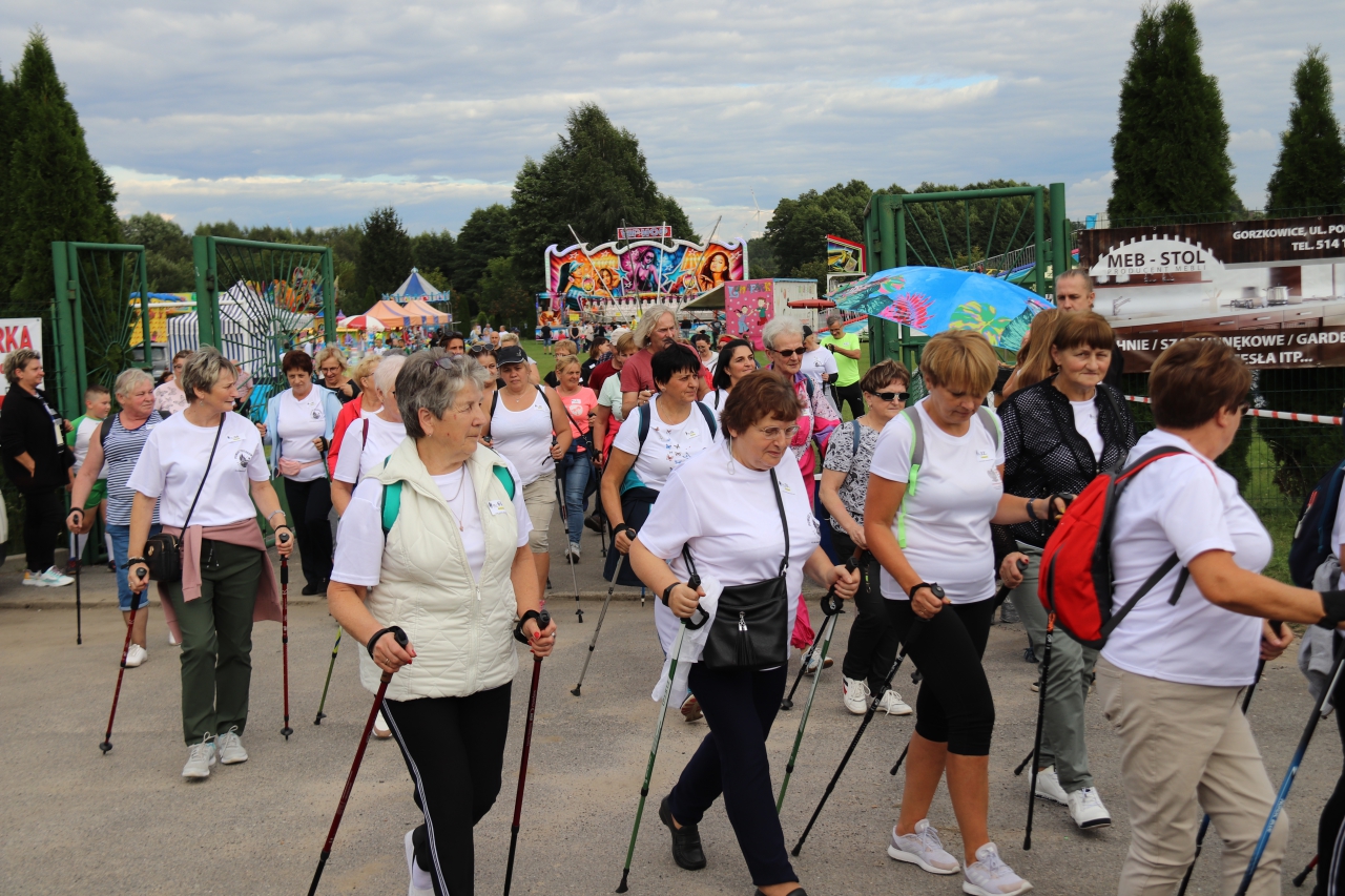 Uczestnicy marszu wychodzą w trasę
