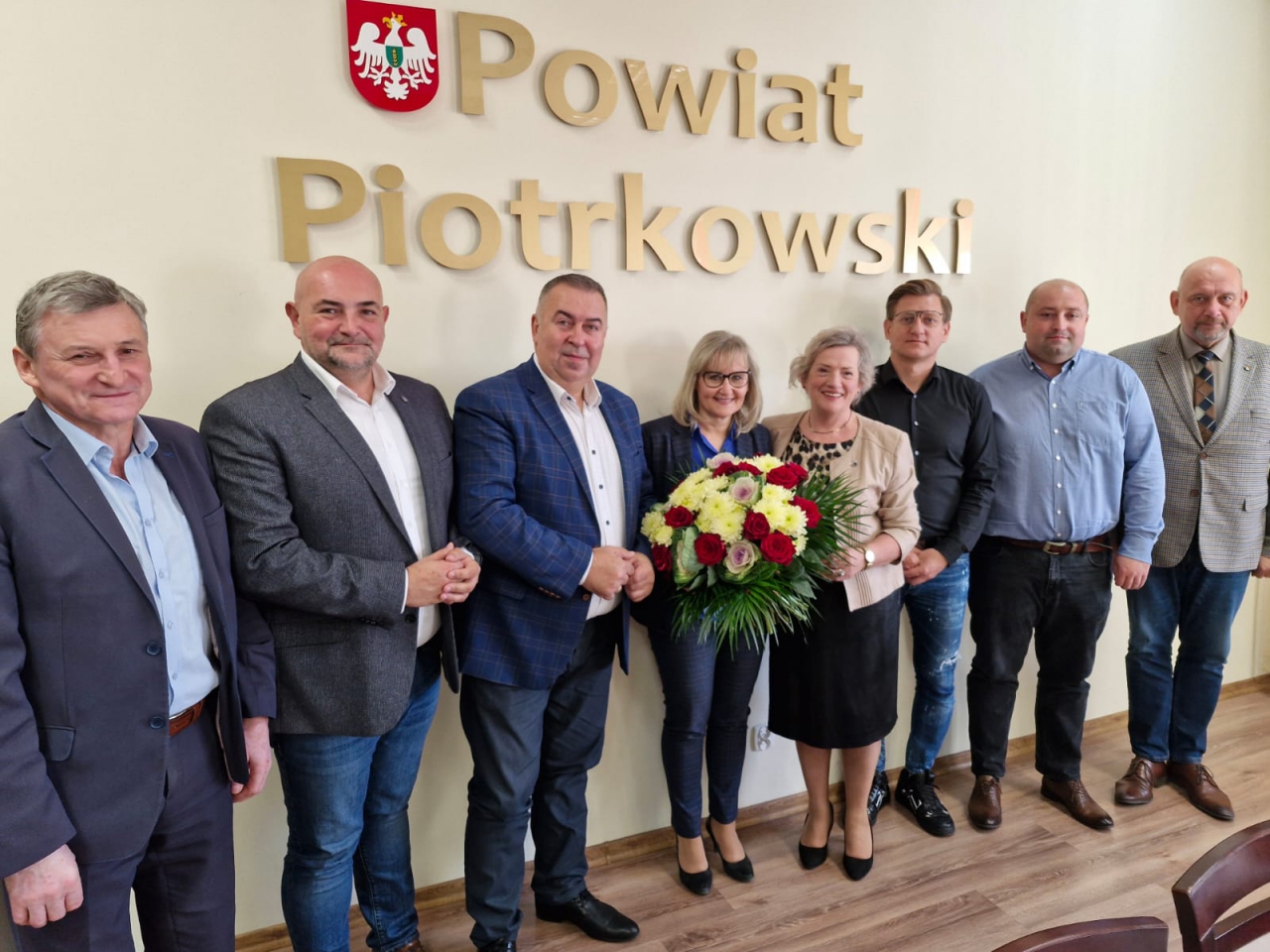 Członkowie zarządu z nową dyrektor