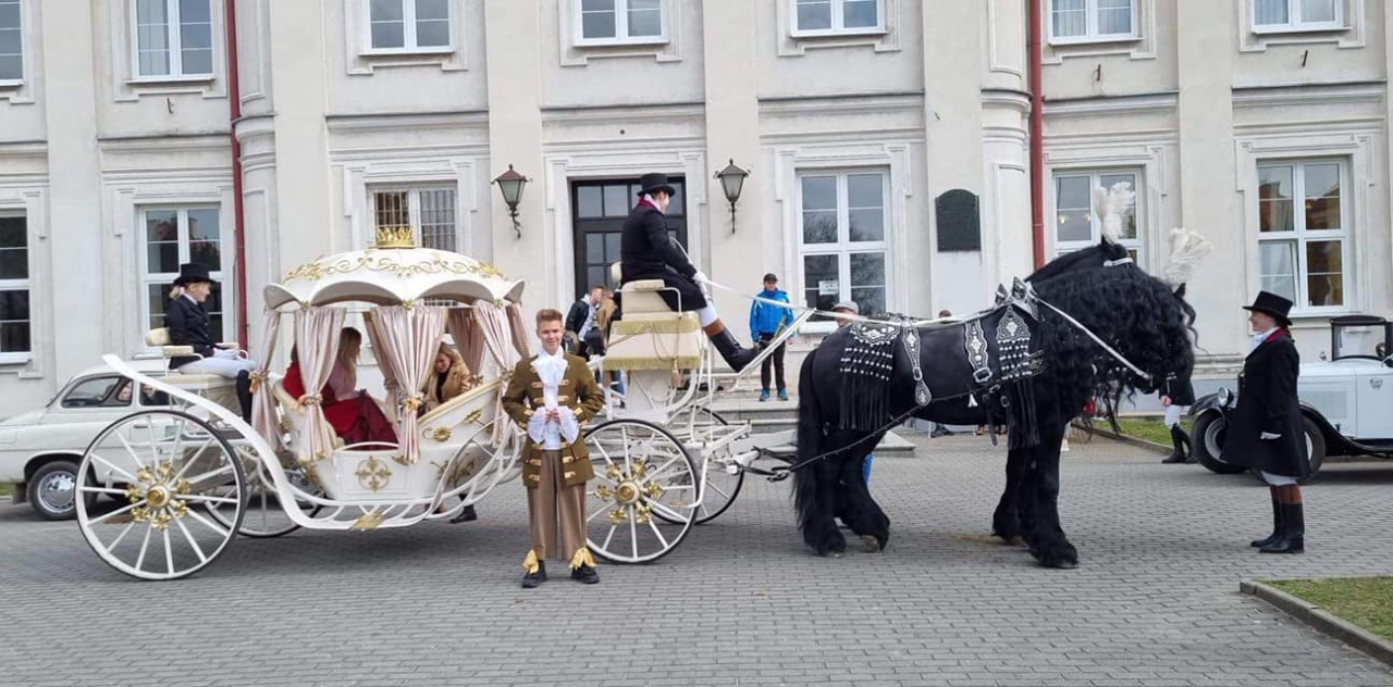Kareta jak z bajki promowała szkołę w Wolborzu podczas Dnia Otwartego