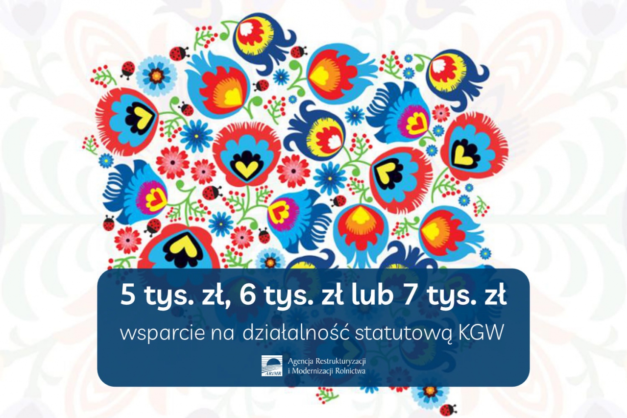 5 tys. zł, 6 tys. zł lub 7 tys. zł – wsparcie na działalność statutową kół gospodyń wiejskich
