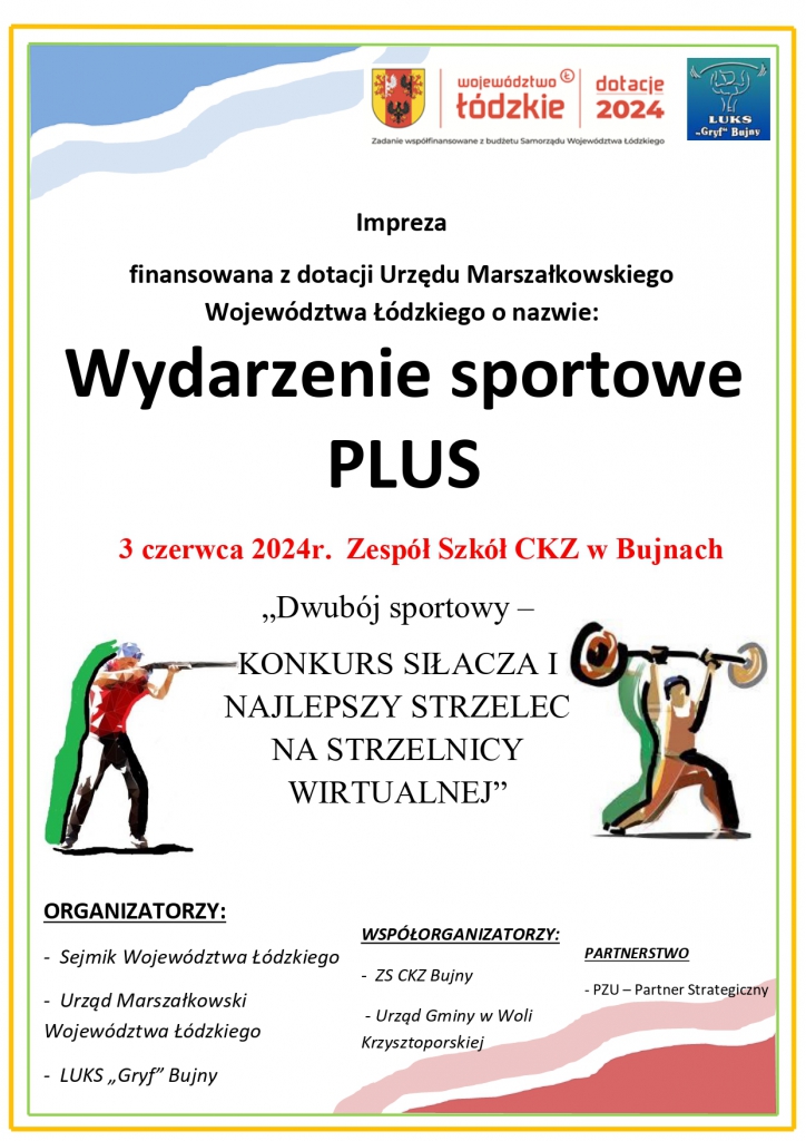 Plakat przygotowany przez organizatora
