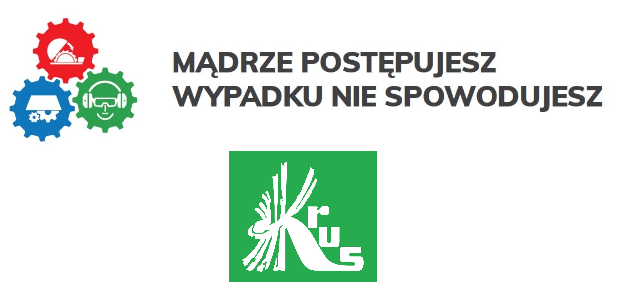 Grafika z napisem Mądrze postępujesz wypadku nie spowodujesz