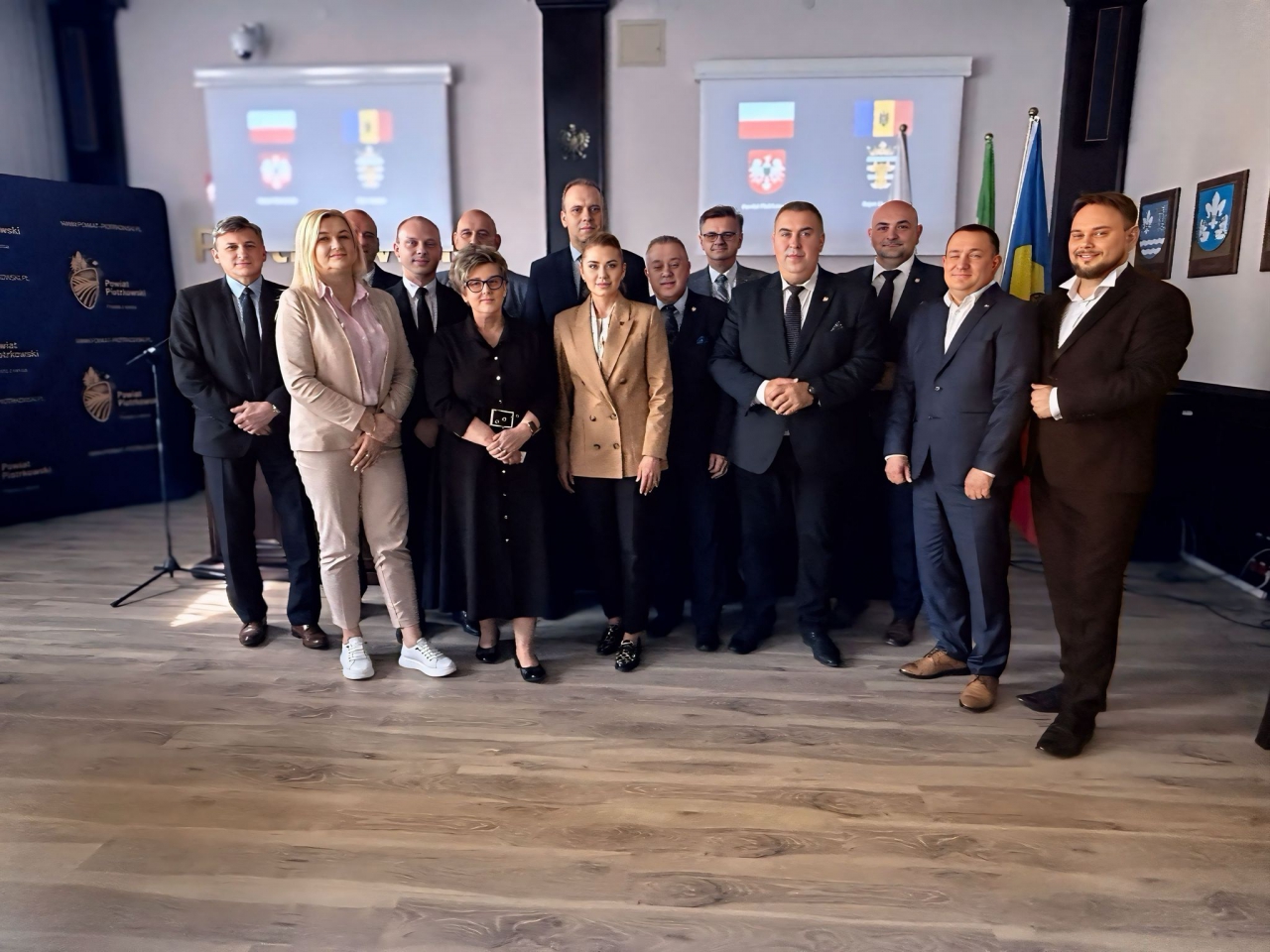 Uczestnicy spotkania z Ambasadorem Mołdawi