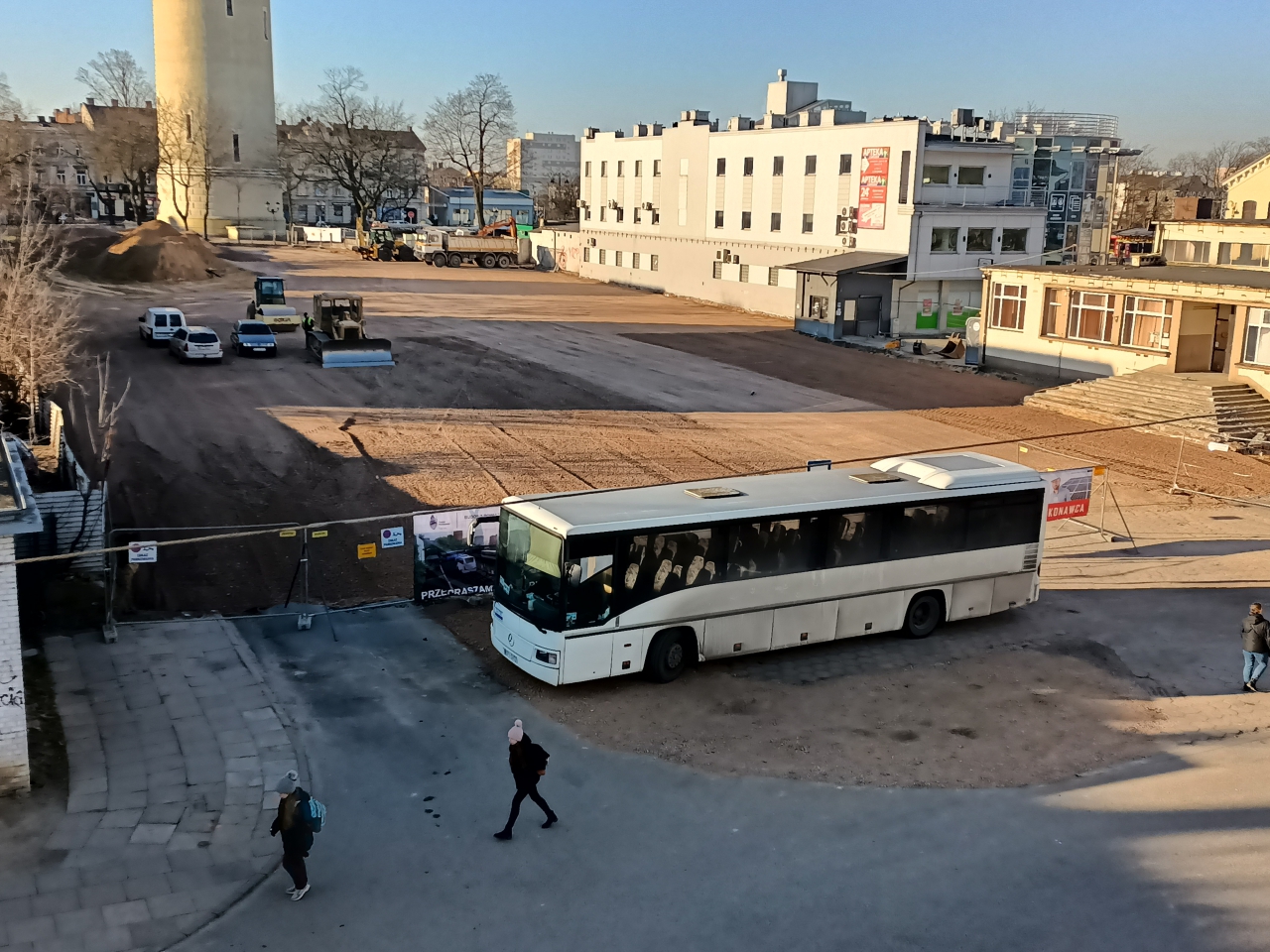 Panorama modernizowanego dworca PKS