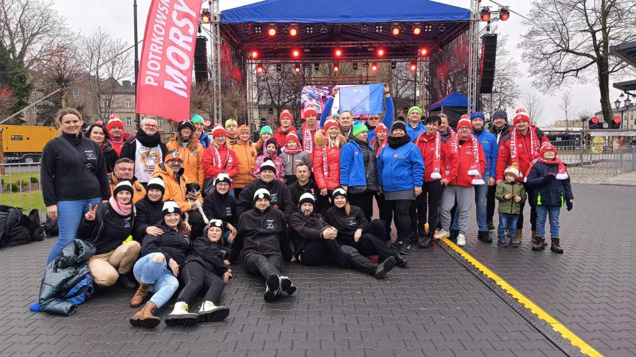Uczestnicy finału WOŚP na terenie PCP Piotrków Trybunalski